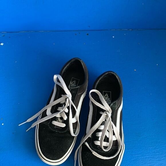 Vans Old Skool Suede Black/White Sneakers Size US Men 3.5 - Picture 5 of 8